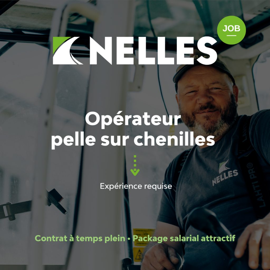 Opérateur pelle sur chenilles