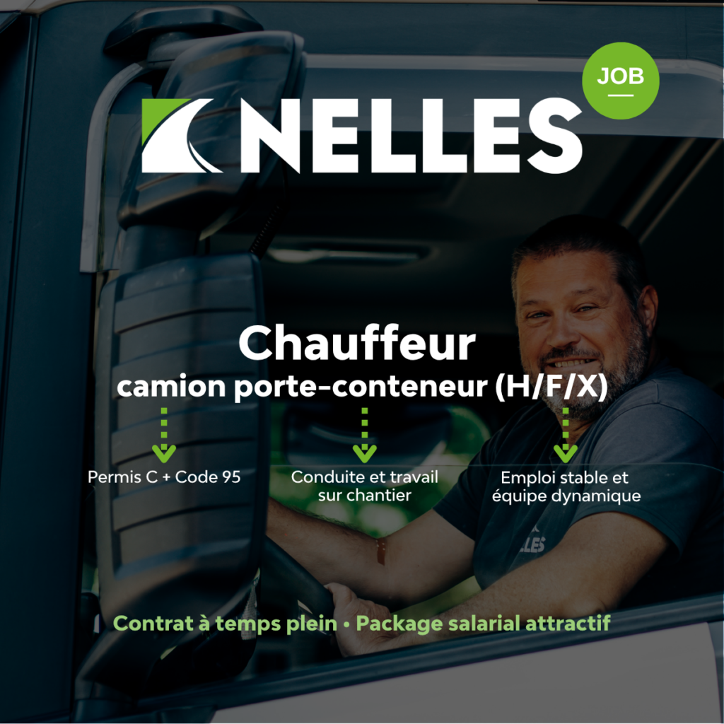 Chauffeur camion porte-conteneur
