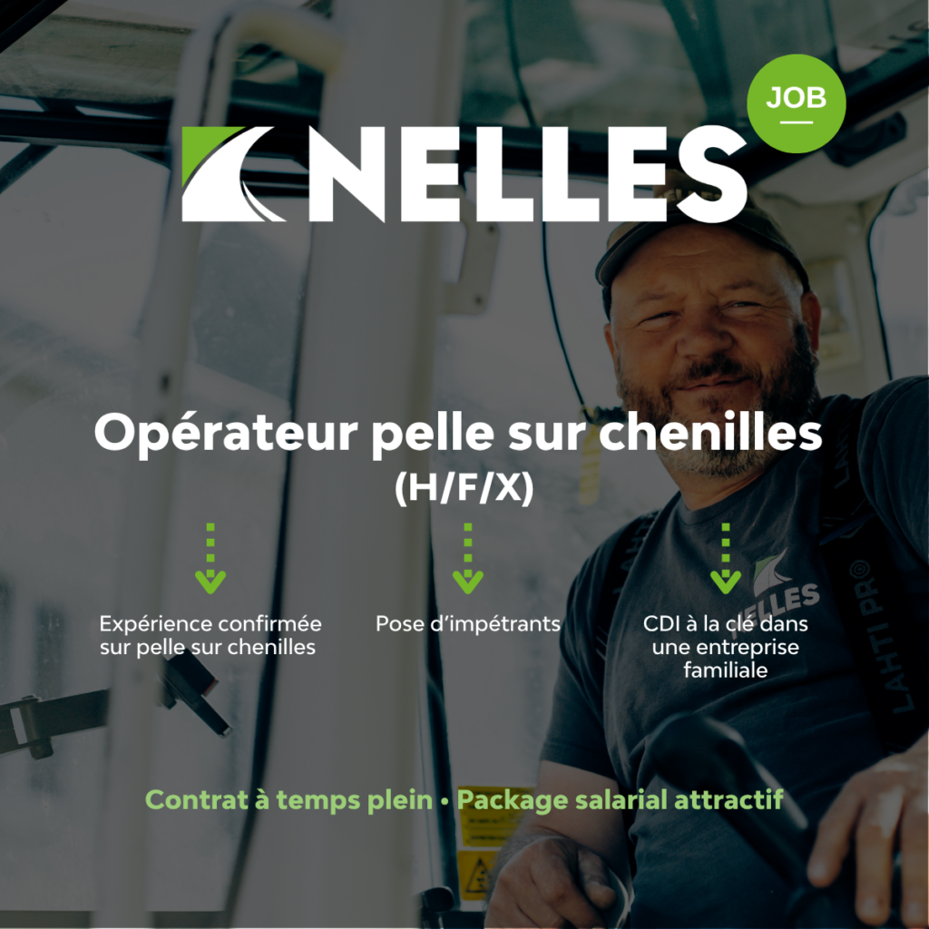 Opérateur de pelle sur chenilles